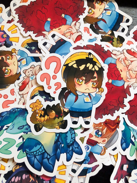 Genshin Impact 3 inch weatherproof sticker - Zhongli