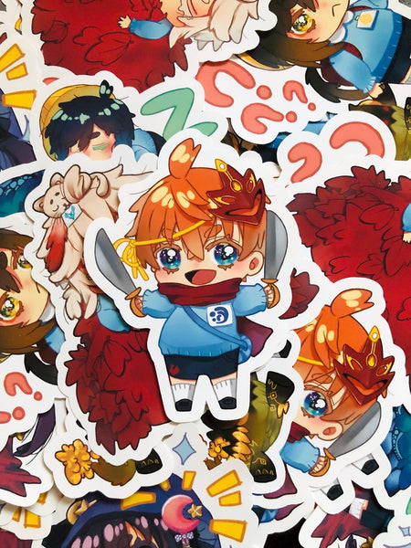 Genshin Impact 3 inch weatherproof sticker - Childe